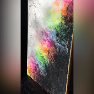 Vibrant Abstract Canvas Art “Chromatic Break”